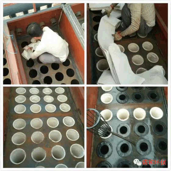 花板、布袋、骨架安裝示意圖